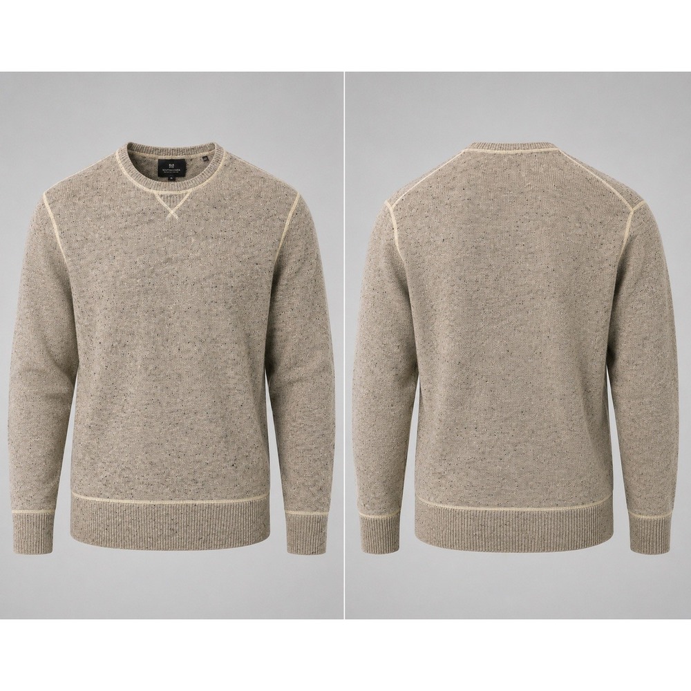 Scotch & Soda Wool Nordic Sweater MENS LARGE  Crewneck Fair Isle Amsterdam